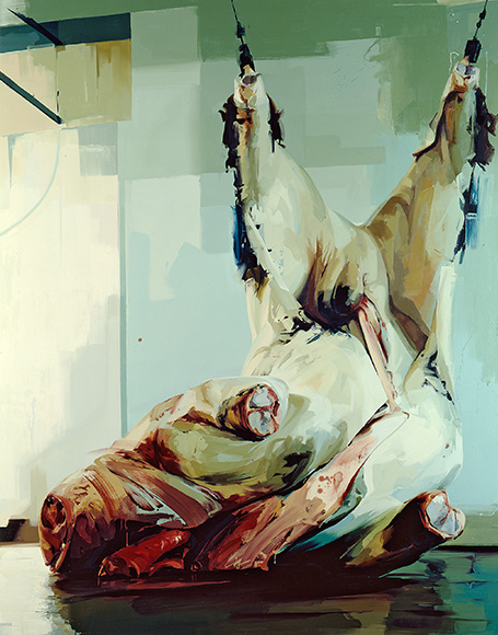 JENNY SAVILLE Torso II Huile sur toile 