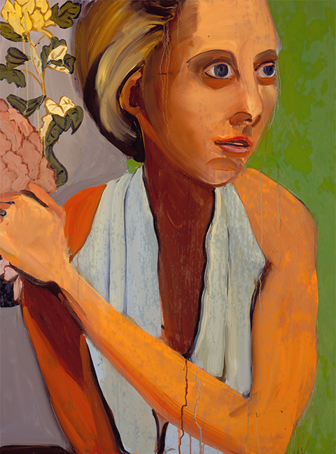 CHANTAL JOFFE Woman in a Grecian Dress Oil on board